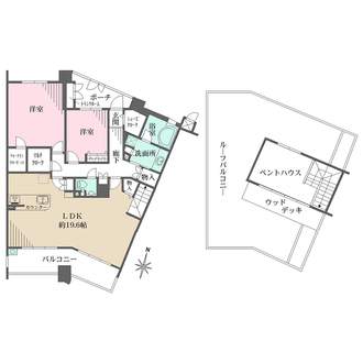 アーバニスフレア森北グランヒルズの間取図