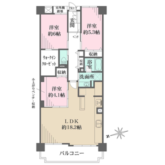 ディオレ夙川公園の間取図
