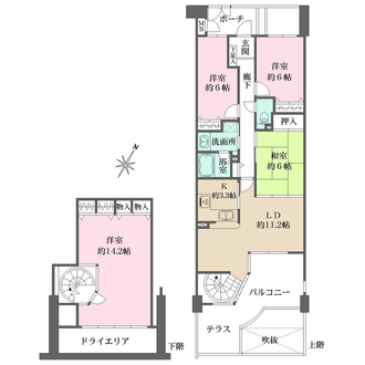 ファミール芦屋ガーデンスクエア I番館の間取図