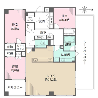 イニシア神戸森北町の間取図