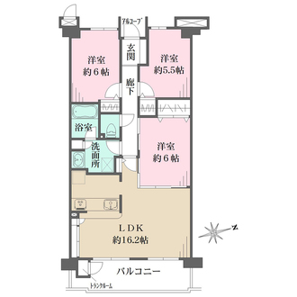 モンセーヌ香櫨園の間取図