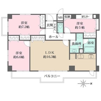 メゾン苦楽園桜町の間取図