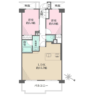 ルネ芦屋親王塚の間取図