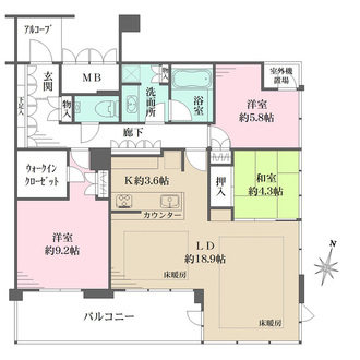 プラネスーペリア西宮の間取図
