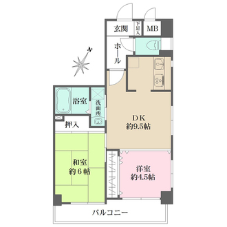 ヌーベル芦屋の間取図