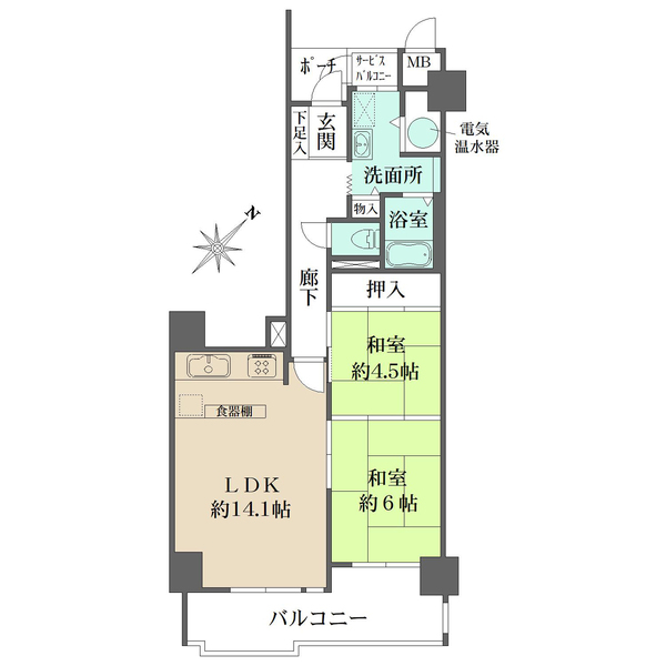 フォレスタ六甲の間取図