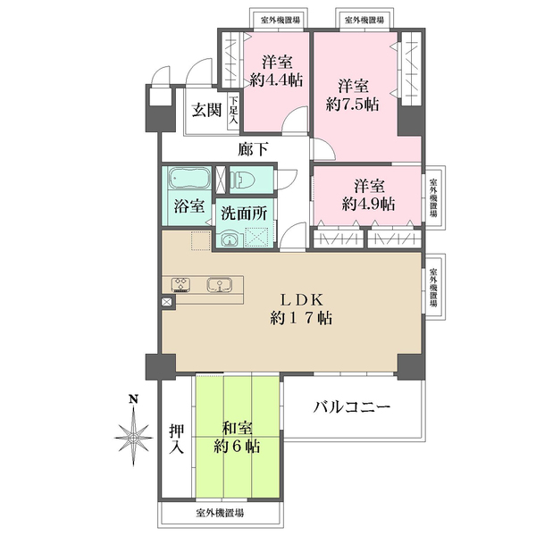 フォルザ住吉の間取図