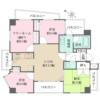 ワコーレリベルタ深江本町の間取図