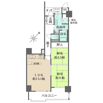 フォレスタ六甲の間取図