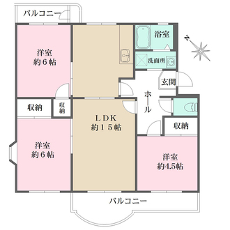 名谷１３団地の間取図