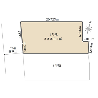1号地の間取図