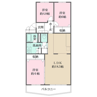 コスモハイツ御影の間取図