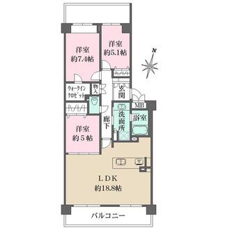 ステイツ岡本・甲南山手の間取図