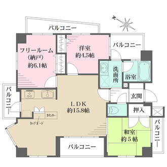 ワコーレリベルタ深江本町の間取図