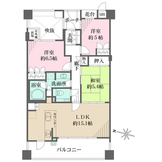 ロジュマンスティーロ御影の間取図