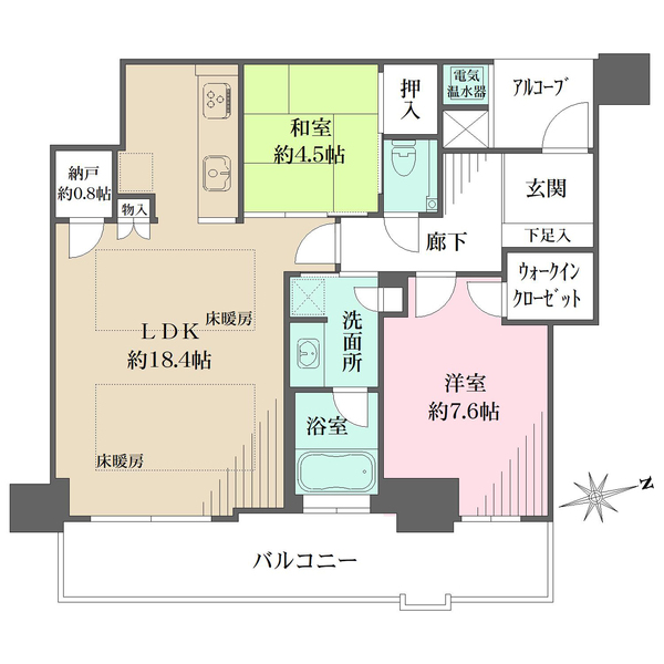 神戸ハーバータワーの間取図