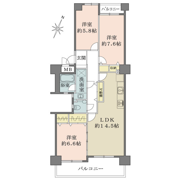 ファミール青谷の間取図