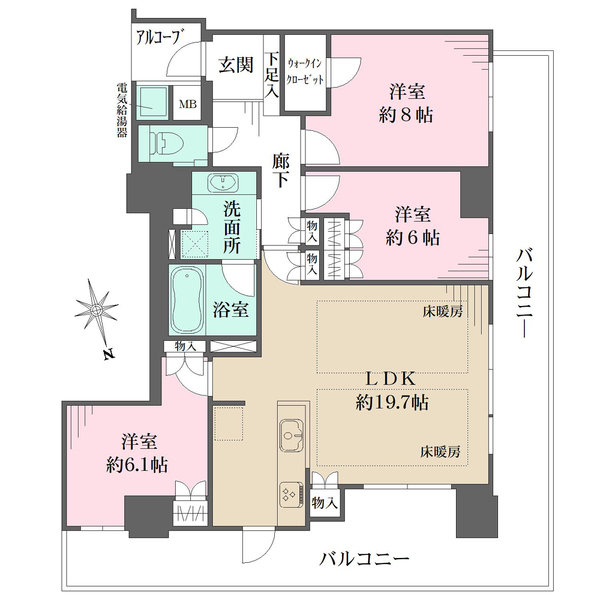 神戸ハーバータワーの間取図