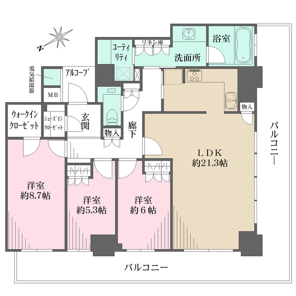神戸ハーバータワーの間取図