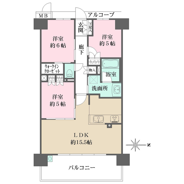 プレミスト神戸学園東町の間取図