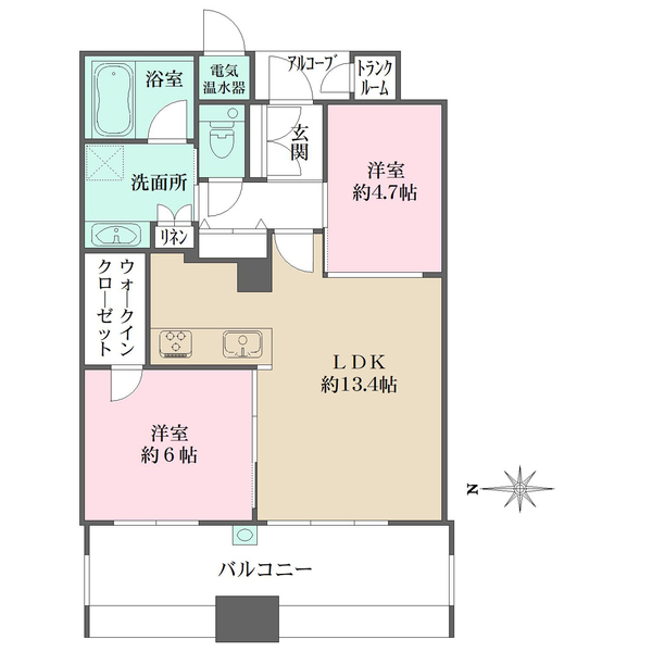 ディーグラフォート神戸三宮タワーの間取図