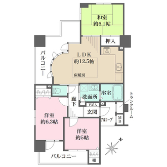グラン・パレ神戸ランドタワーの間取図