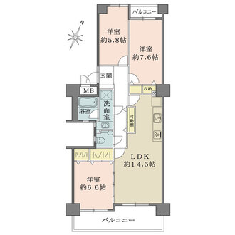 ファミール青谷の間取図