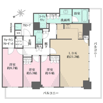 神戸ハーバータワーの間取図