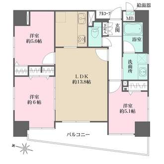 カーサ神戸下山手の間取図