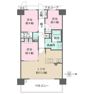 プレミスト神戸学園東町の間取図