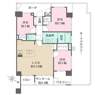 ワコーレ灘ヴァリスの間取図