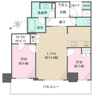 神戸ハーバータワーの間取図