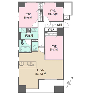 ワコーレトアロードザ・スイートの間取図