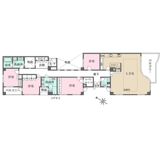 ベルサンク六甲の間取図