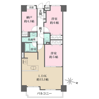 ファミール六甲の間取図