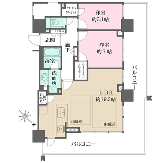 ベイシティタワーズ神戸ウエストの間取図