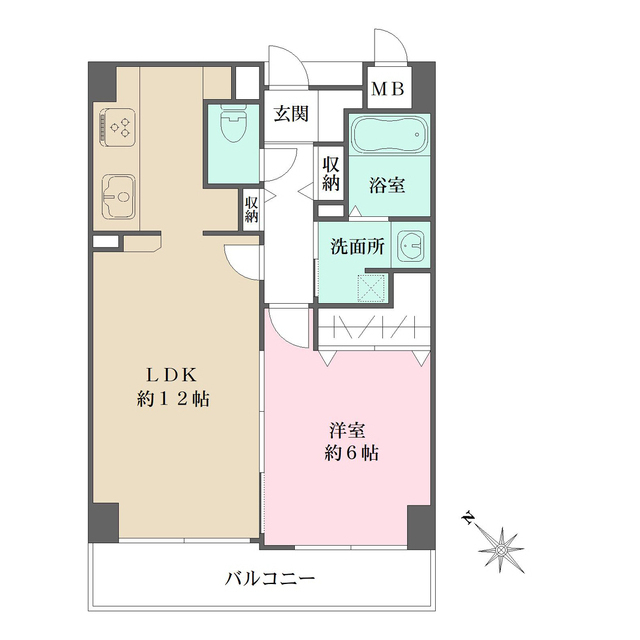 芦屋コンチェルトの間取図