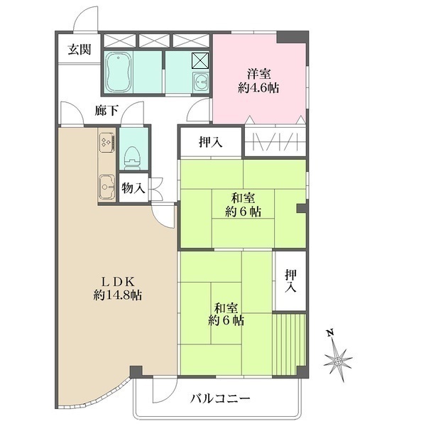 エムテ甲子園の間取図