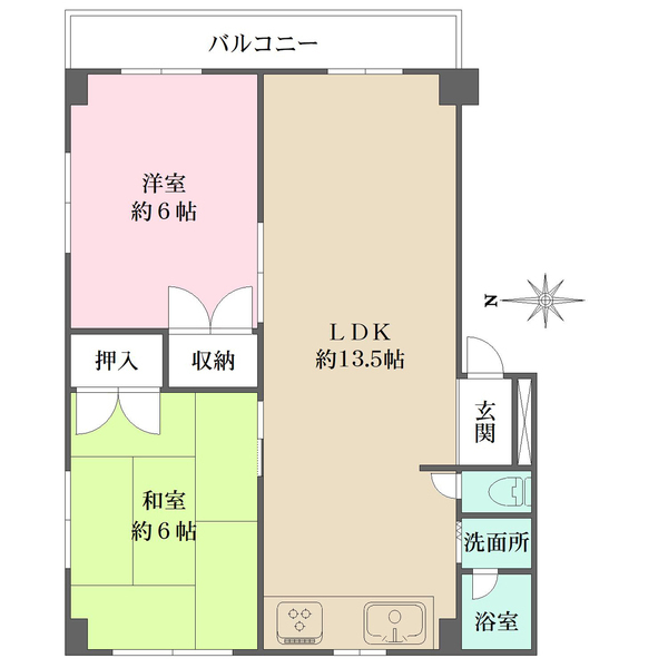 カサヴェール塚口の間取図