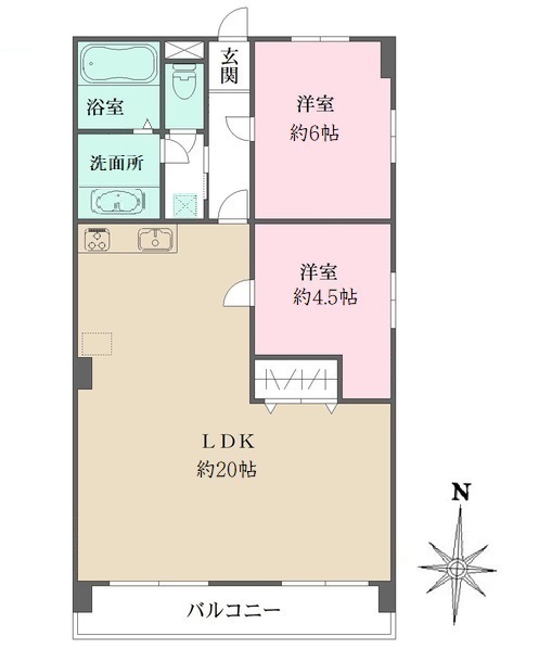 クレストヒル芦屋の間取図