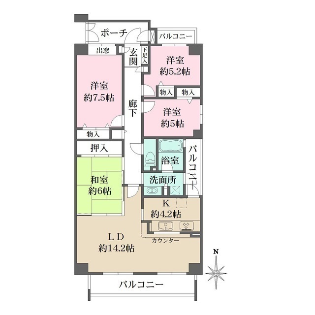 グランドメゾン芦屋岩園の間取図
