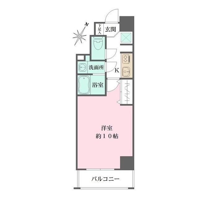 ケーズコート月若の間取図