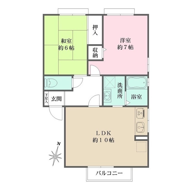 コンフォ大寿Ａ棟の間取図