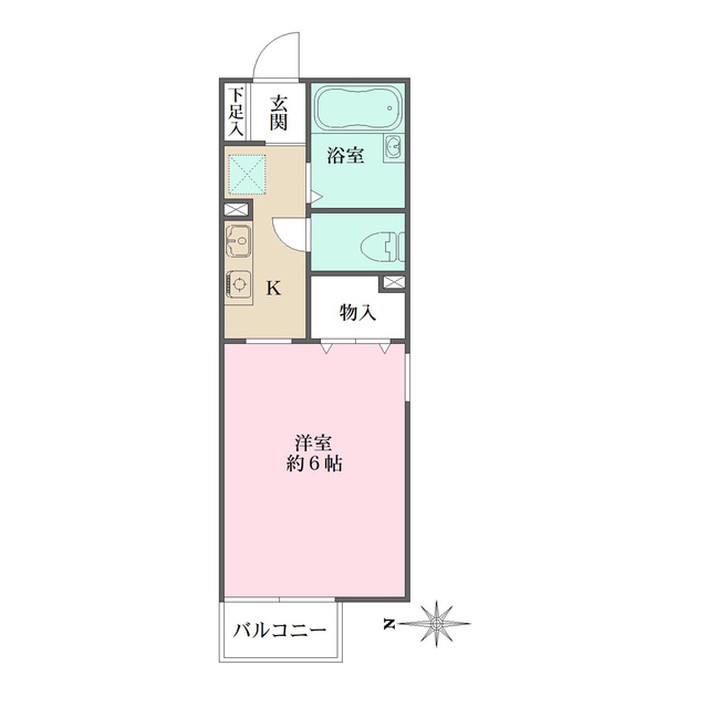 ジュネス仁川の間取図