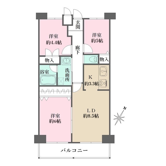 センチュリーハウスの間取図