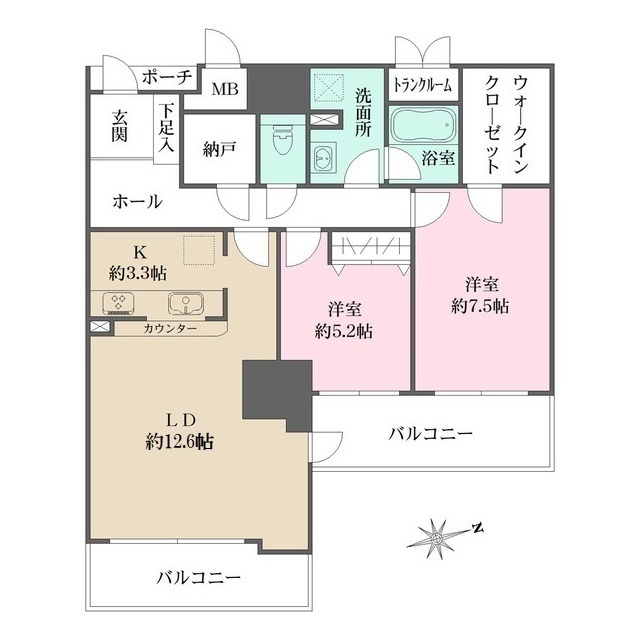 セントラルガーデンタワーの間取図
