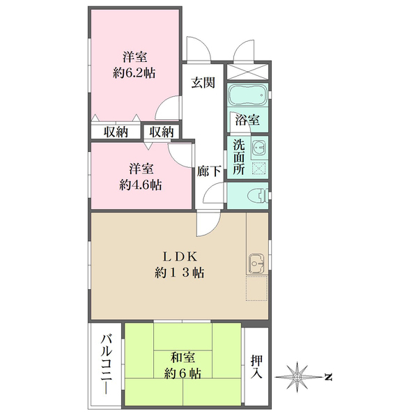 セーフィールドの間取図