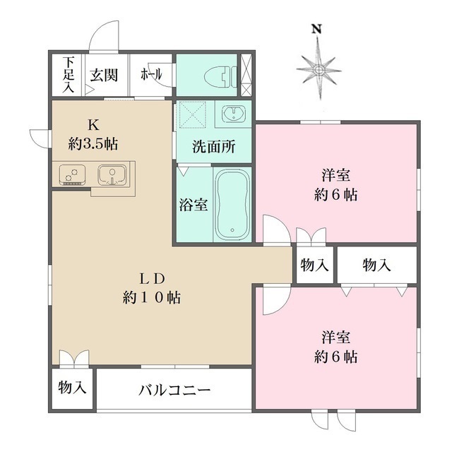 ソラリア一番町の間取図