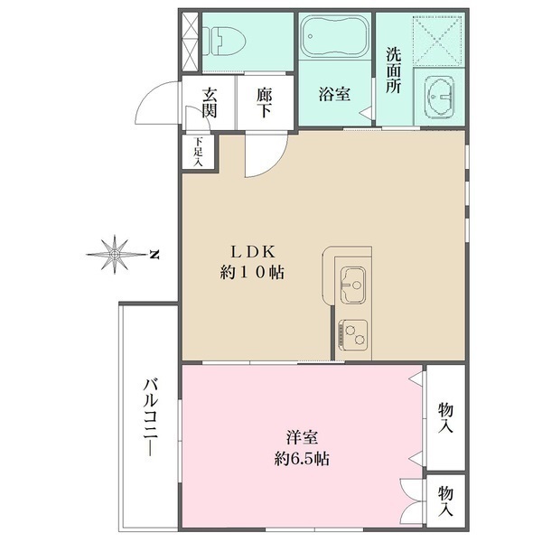 ソラリア一番町の間取図