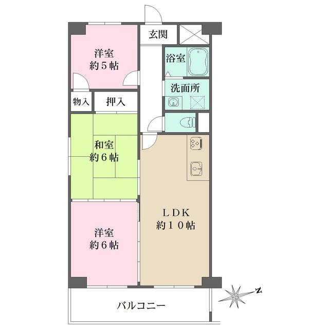 チェリーアベニュー夙川の間取図